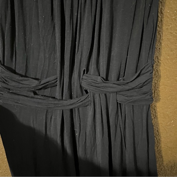 Long Black Philosophy Maxi Dress with Belt Detail at Waist, Size Small - Picture 4 of 8